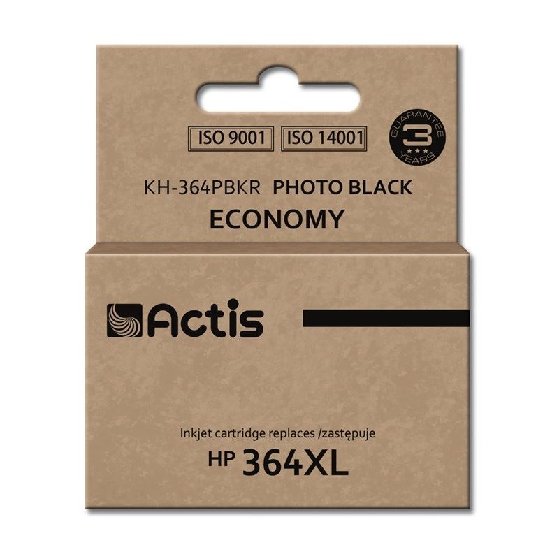 Actis KH-364PBKR Ink (replaces HP 364XL CB322EE; Standard; 12 ml; black, photo)