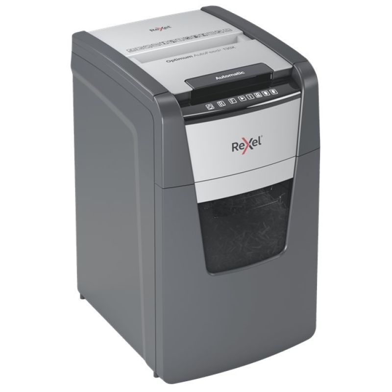 Rexel Optimum AutoFeed+ 130X Shredder, (P-4), 130 sheets, 44 l bin