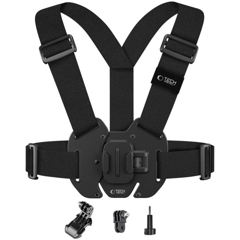 Tech-Protect GA100 Chest Mount for GoPro / DJI - Black