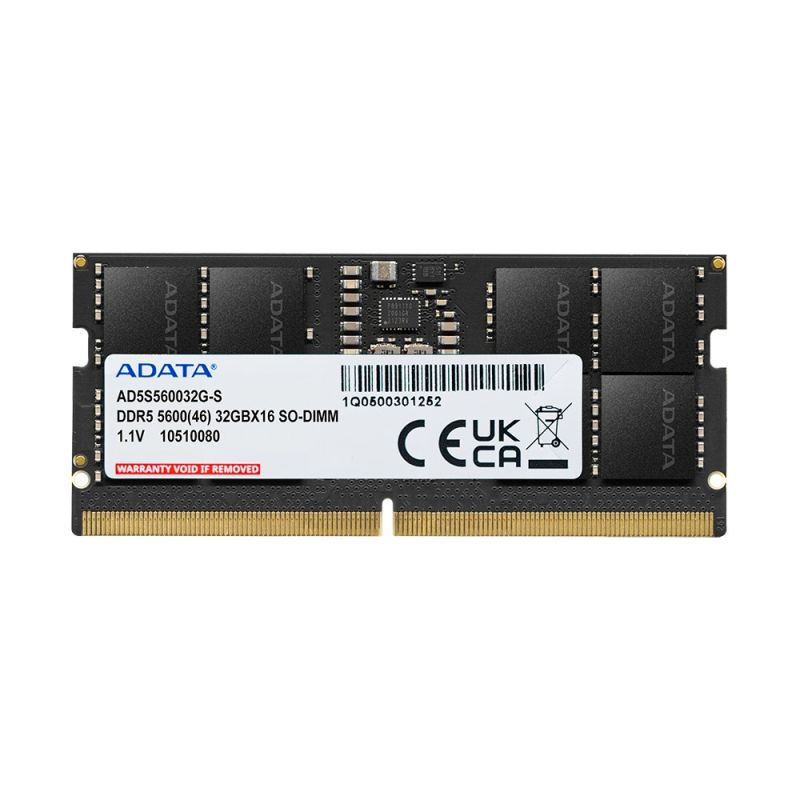 ADATA Premier 16GB Memory Module 1 x 16GB DDR5 262-pin SO-DIMM ECC Correction