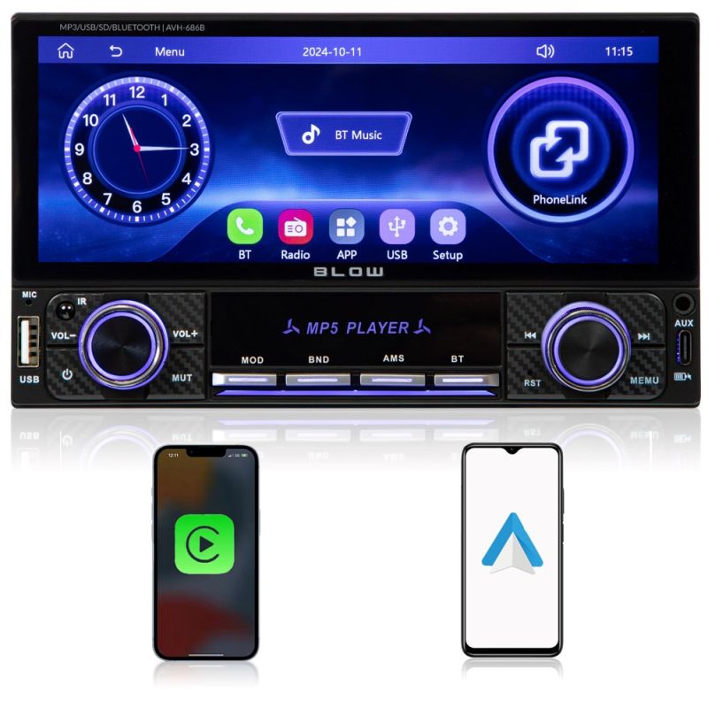 Car Radio BLOW AVH-686B RDS MP3/USB/micro SD/BLUETOOTH