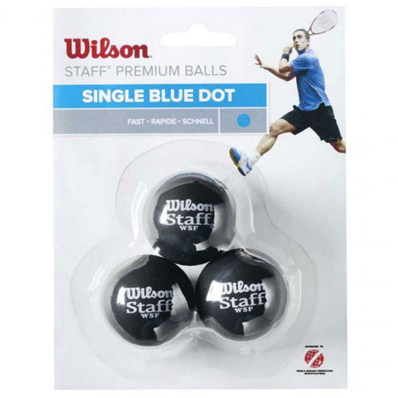 Squash balls Wilson Staff Single Blue Dot WRT6180..