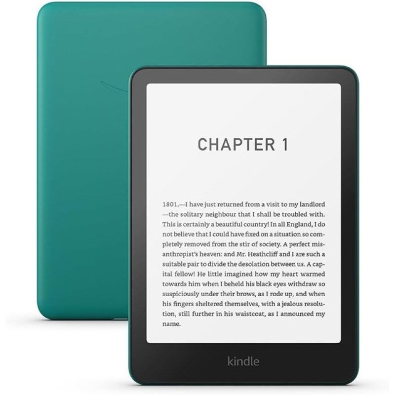 Ebook New Kindle Paperwhite (12th Generation) – 2024 release, 7" glare-free display, 16GB, Wi-Fi (Ad-supported), Jade