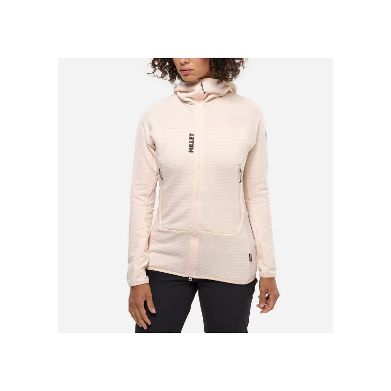 MILLET Fusion Grid Hoodie in Light Pink
