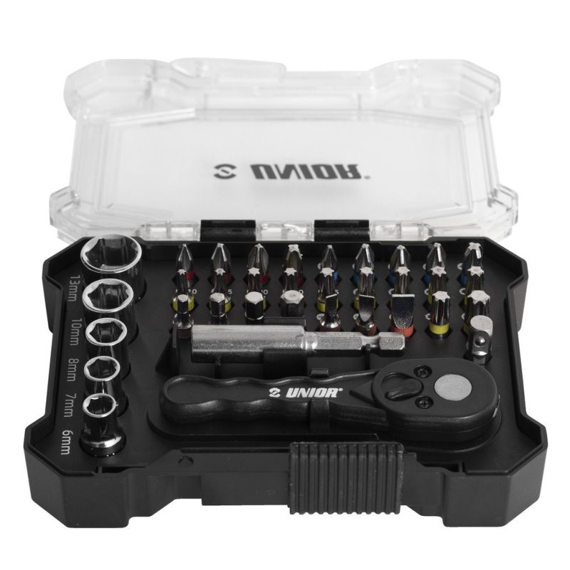 UNIOR 35-Piece Bit and Socket Set
