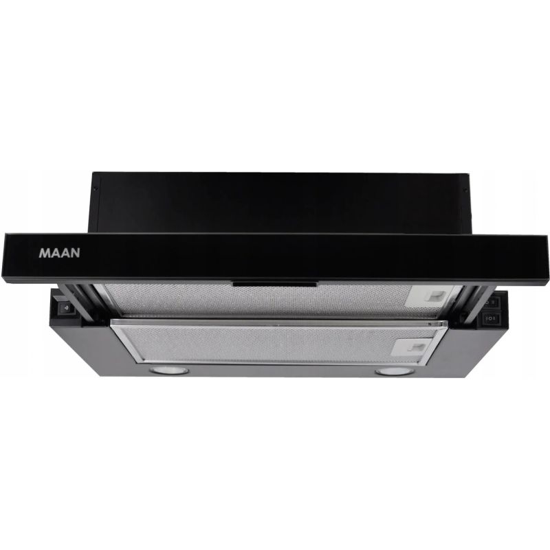 MAAN Corona 2 G 50 cm telescopic cooker hood | LED | black glass