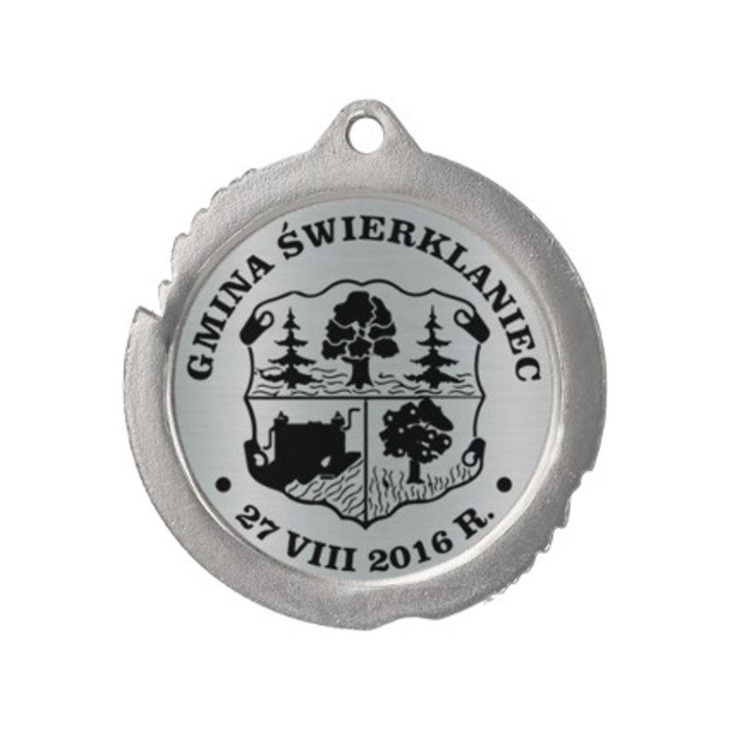 Metal Medal with Engraving on Laminate
