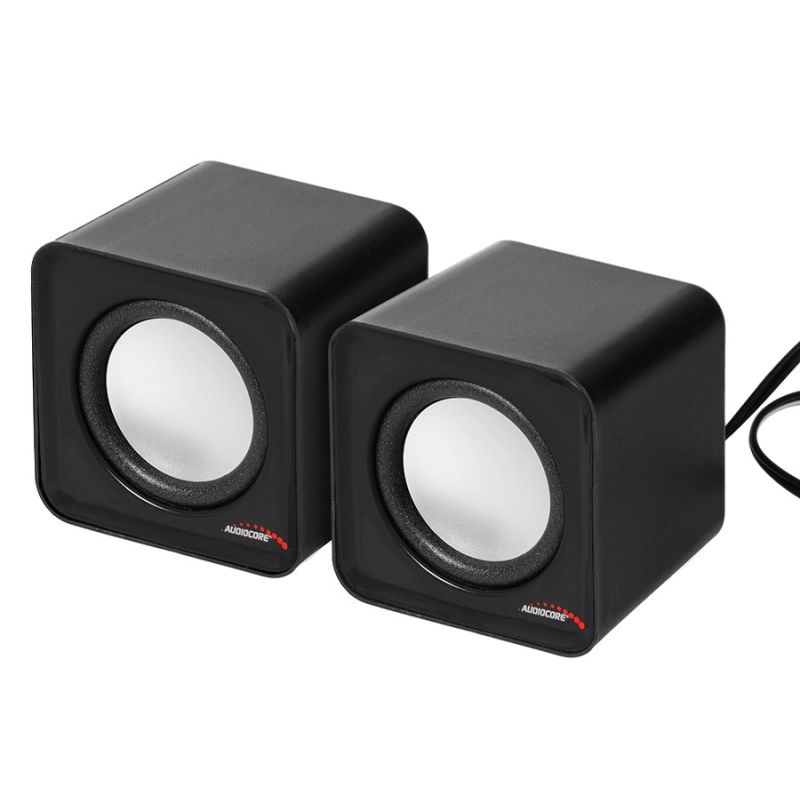 AUDIOCORE AC870B computer speaker set (2.0; black)