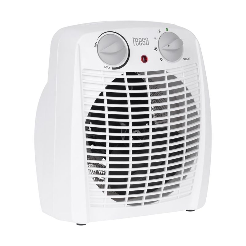 TEESA FAN HEATER 0.8KW/1.2KW/2KW WHITE TSA8059