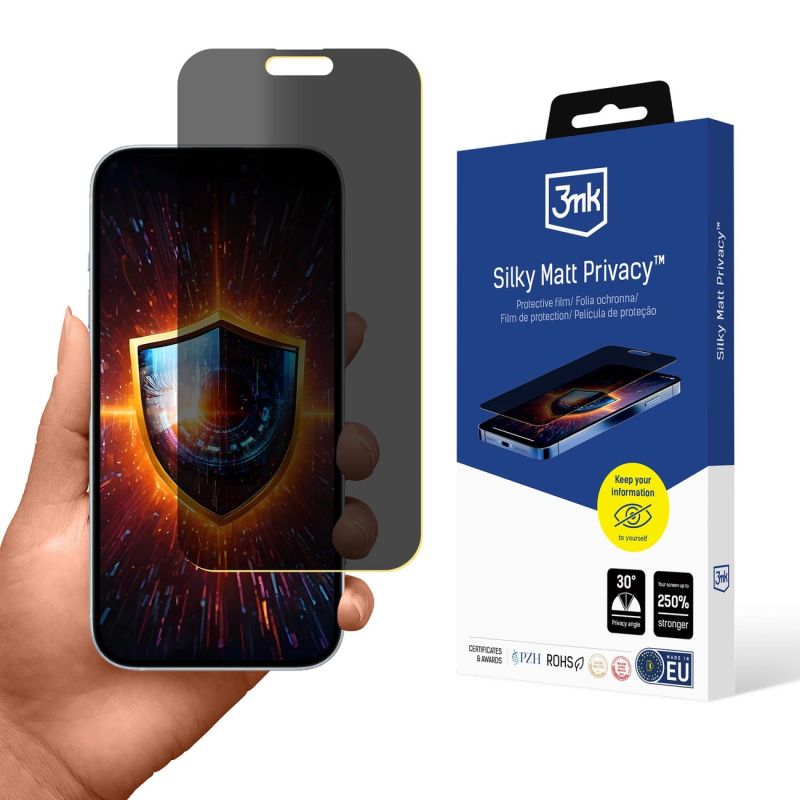 3mk Silky Matt Privacy Screen Protector for Apple iPhone 17 Pro Max