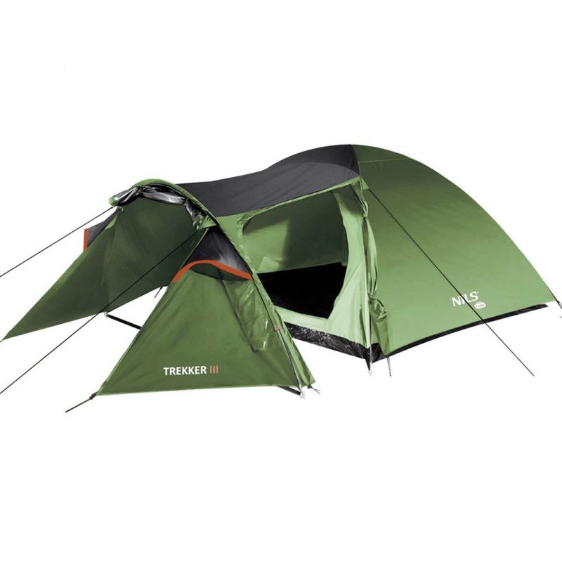 NILS CAMP Trekker III NC6312 3-Person Camping Tent, Green