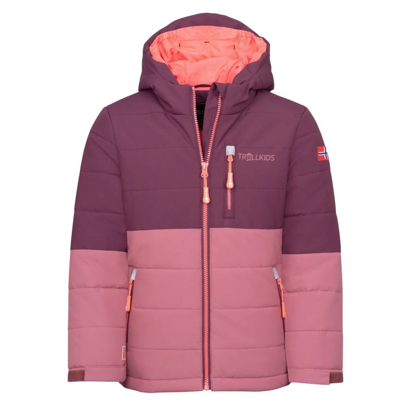 Trollkids Kids' Hemsedal Snow Jacket XT deep ruby/frozen berry (513-253)