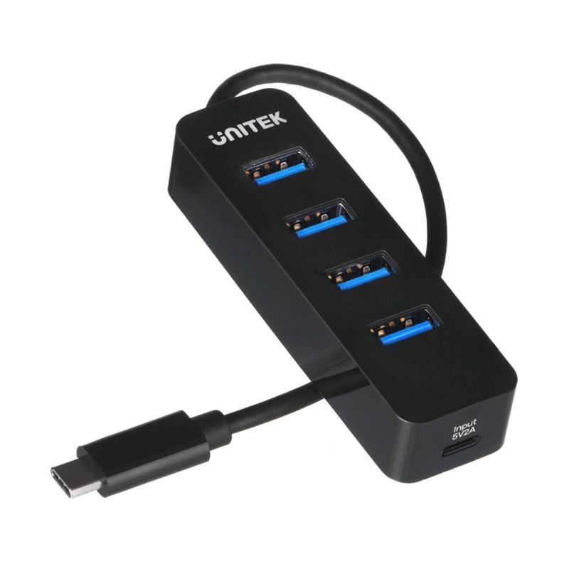 UNITEK HUB USB-C 4XUSB-A 3.1, ACTIVE, 10W, H1117B