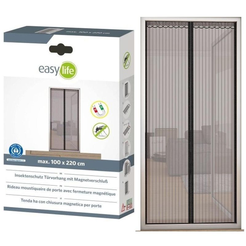 SLAMB DOOR MOSQUITO NET 100X220 CM WITH MAGNETIC CLOSURE
