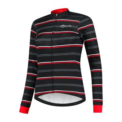 Rogelli Giacca winter stripe black-red