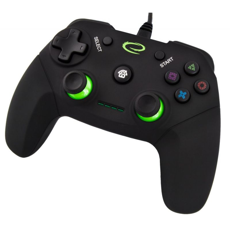 Esperanza Vanquisher EGG110K Gamepad (PC, PS3; black, green)