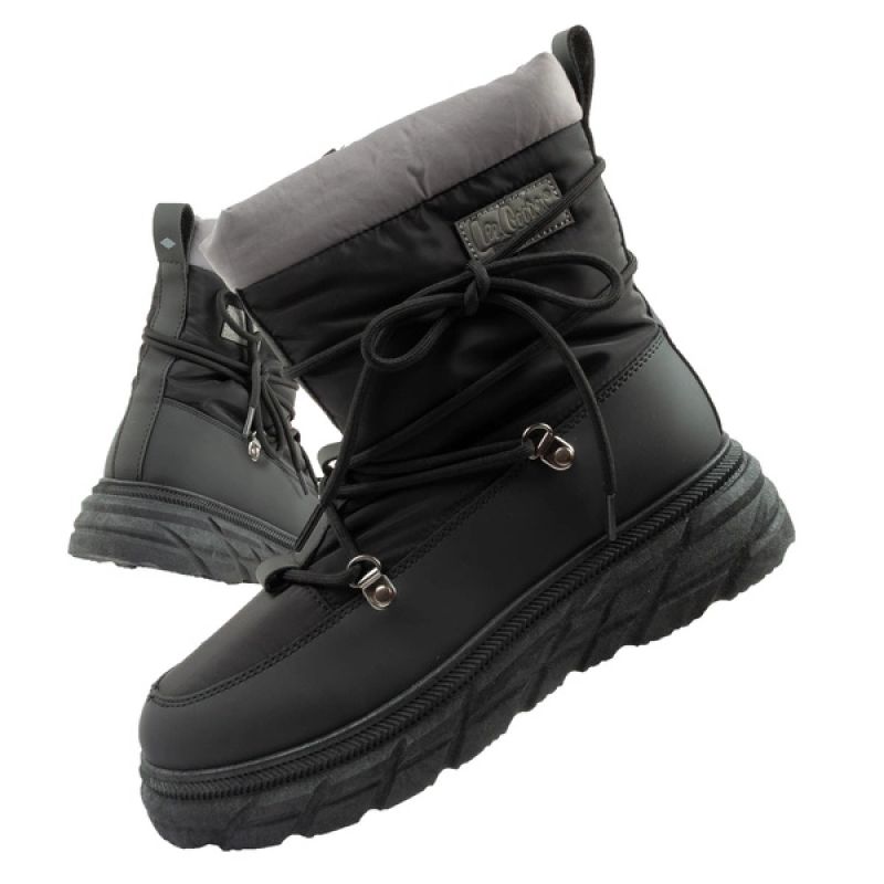 Lee Cooper women's winter hiking sports shoes insulated black gray