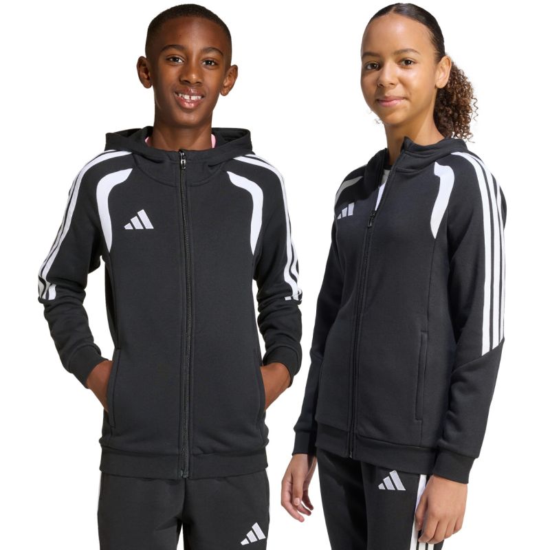 adidas Tiro 26 League Sweat Full Zip Hoodie for Kids Black KF3324