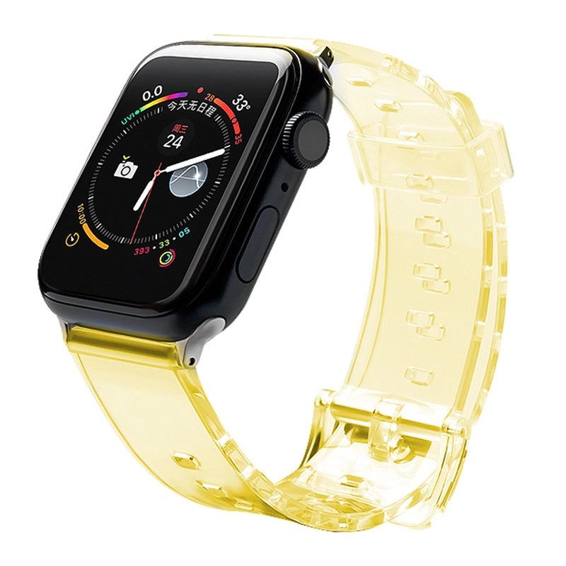 Silicone Strap Bracelet Bracelet Strap Light for Apple Watch 38 / 40 mm - Yellow