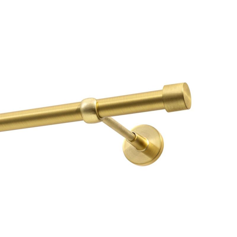 Single Curtain Rod Ø 19 mm Satin Brass 240 cm LUNA KOWALSKI