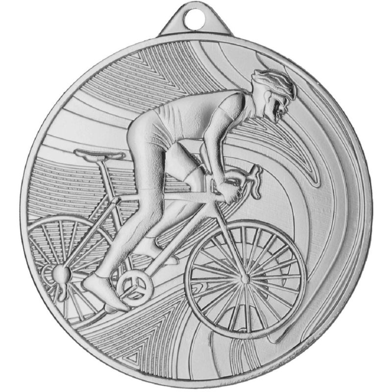 Silver medal - cycling - steel medal