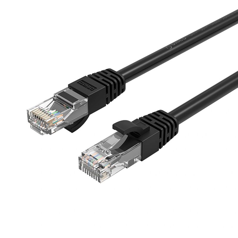 Orico PUG-C6 CAT6 1000Mbps RJ45 Ethernet Network Cable LAN Round 10m - Black