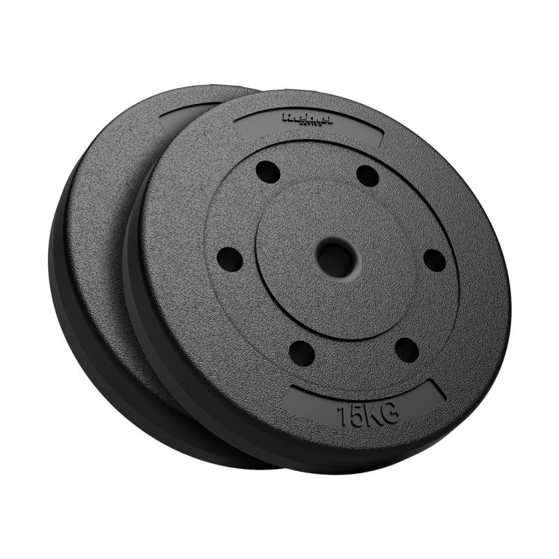 Bitumen Weight Plate Set 2 x 15 kg, 31 mm Bore, REBEL ACTIVE