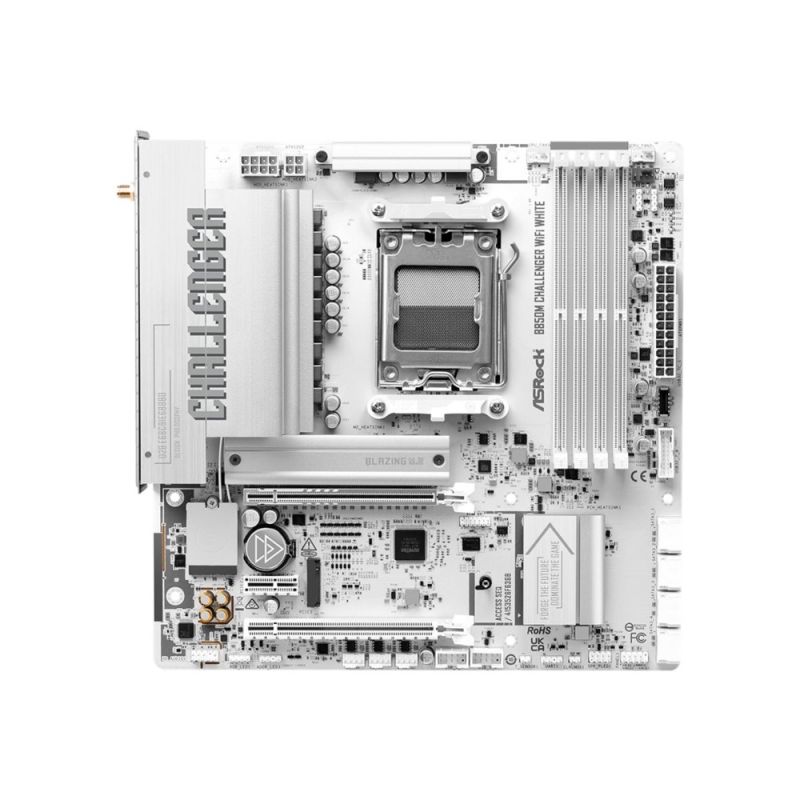 ASRock B850M Challenger WiFi White AM5 mATX HDMI/DP DDR5