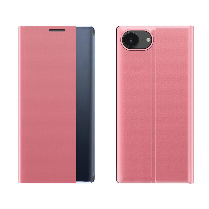 New Sleep Case with flap and stand for iPhone 16e / 17e - pink