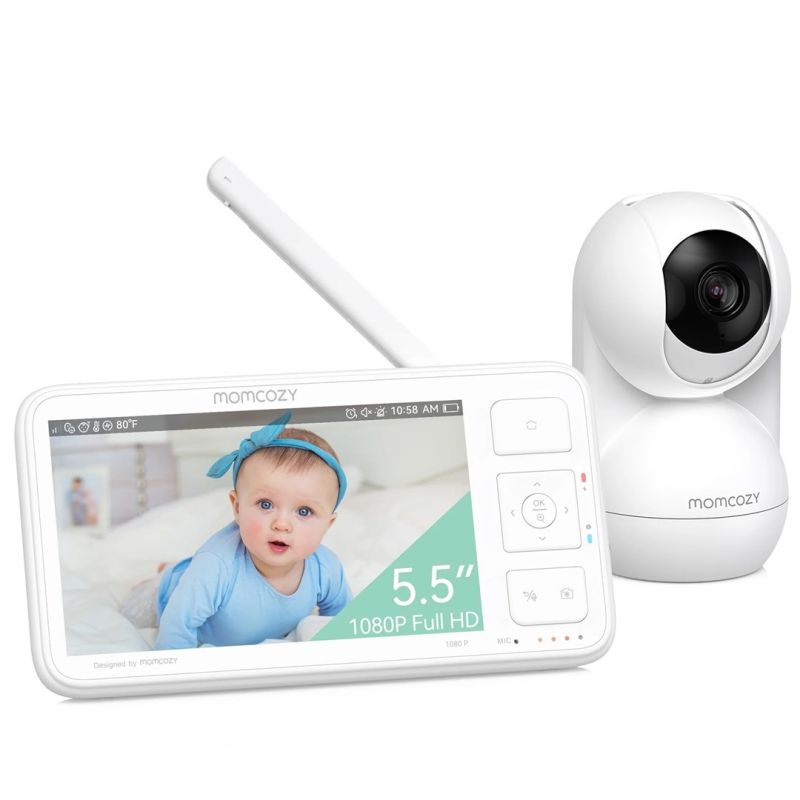 Momcozy BM03 Video Baby Monitor | Electronic Baby Monitor | 5.5", 1080 Full HD