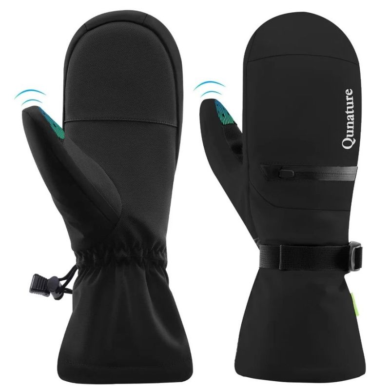 Qunature Ski Gloves 014-S345 Black M