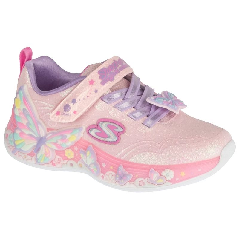 Skechers S-Lights: Butterfly Bliss 303065L-LPMT Pink, Size 31