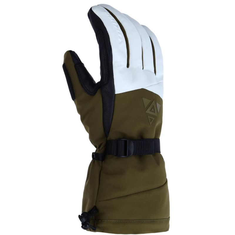 VIKING Norvik Pro Adult Freeride Gloves Khaki with White Leather 7