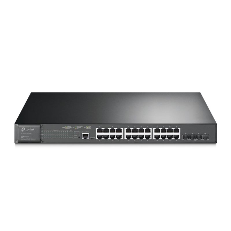 TP-Link JetStream TL-SG3428XMP Managed Network Switch L2+ Gigabit Ethernet (10/100/1000) PoE Support 1U Black
