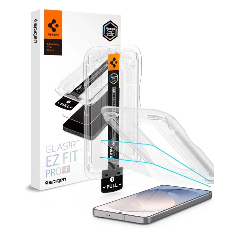 Spigen Glas.tR EZ Fit Pro AC 2-Pack Tempered Glass for Samsung Galaxy S26 FE