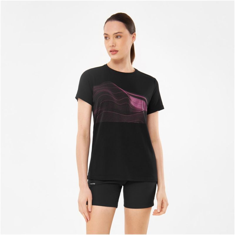 VIKING Morain Lady Bamboo women's T-shirt black S
