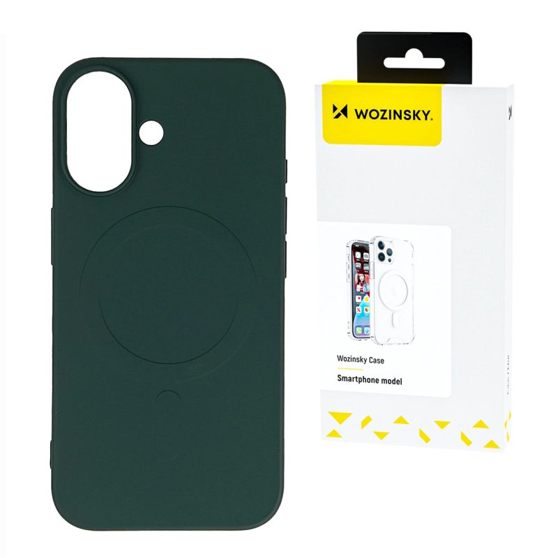 Wozinsky Liquid Silicone Case MagSafe for Samsung Galaxy S24 FE - Green