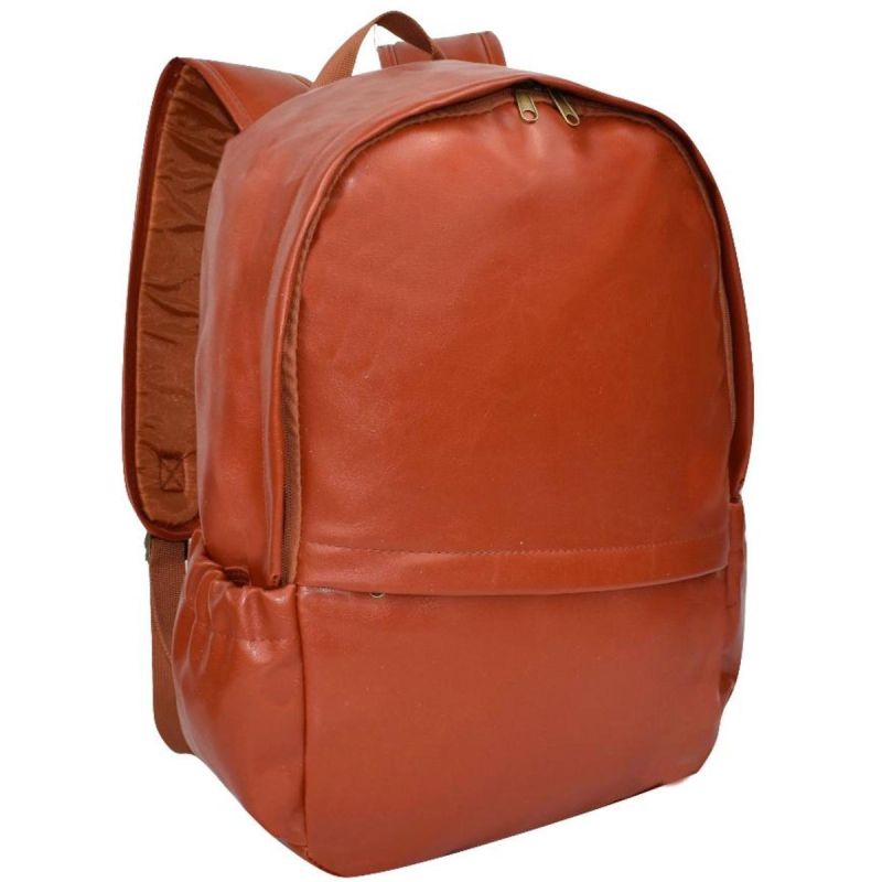Brown Faux Leather Backpack SEMI LINE