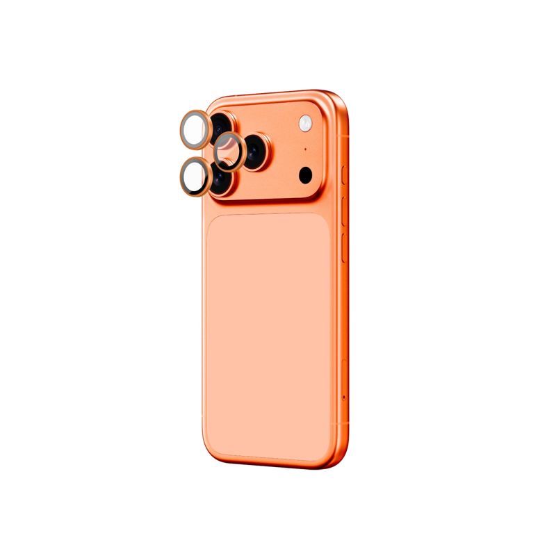 AmazingThing Lens Glass for iPhone 17 Pro / Pro Max - with Orange Frame
