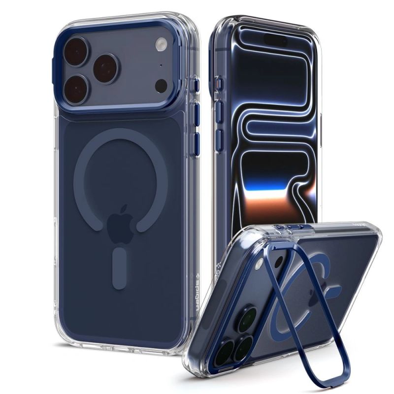 Spigen Ultra Hybrid Optik S MagSafe Case for iPhone 18 Pro Max / 17 Pro Max - Clear Navy Blue