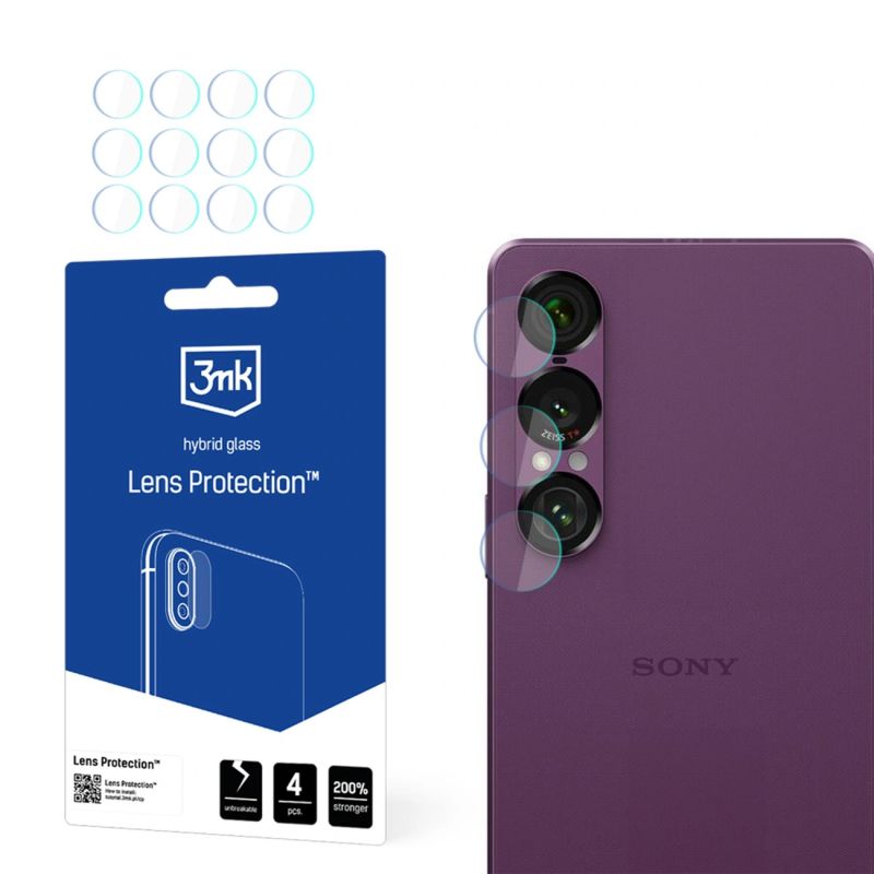 3mk Lens Protection Hybrid Glass for Camera Lens on Sony Xperia 1 VII