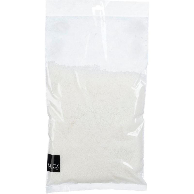 ARTIFICIAL SNOW FOR DECORATION LOOSE DECORATIVE ORGANIC 4000ML MICA