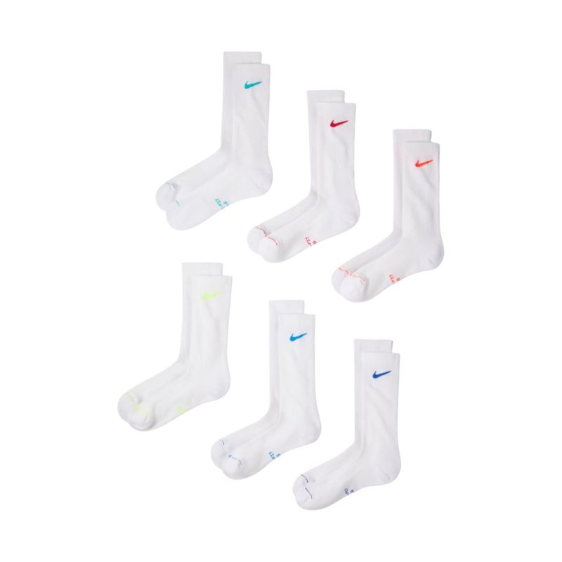 Nike Everyday Elevated Socks 6 Pairs White HQ8021 906 35-37.5