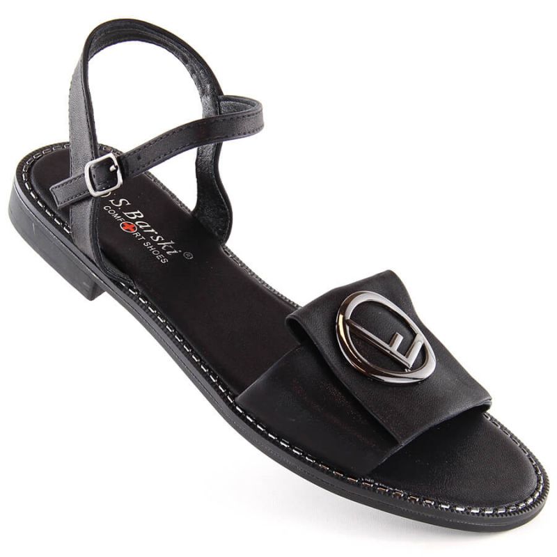 Comfortable sandals with decor..
