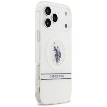 U.S. Polo Assn. Polo US DH and Bottom Stripe Logo MagSafe Case for iPhone Pro Max