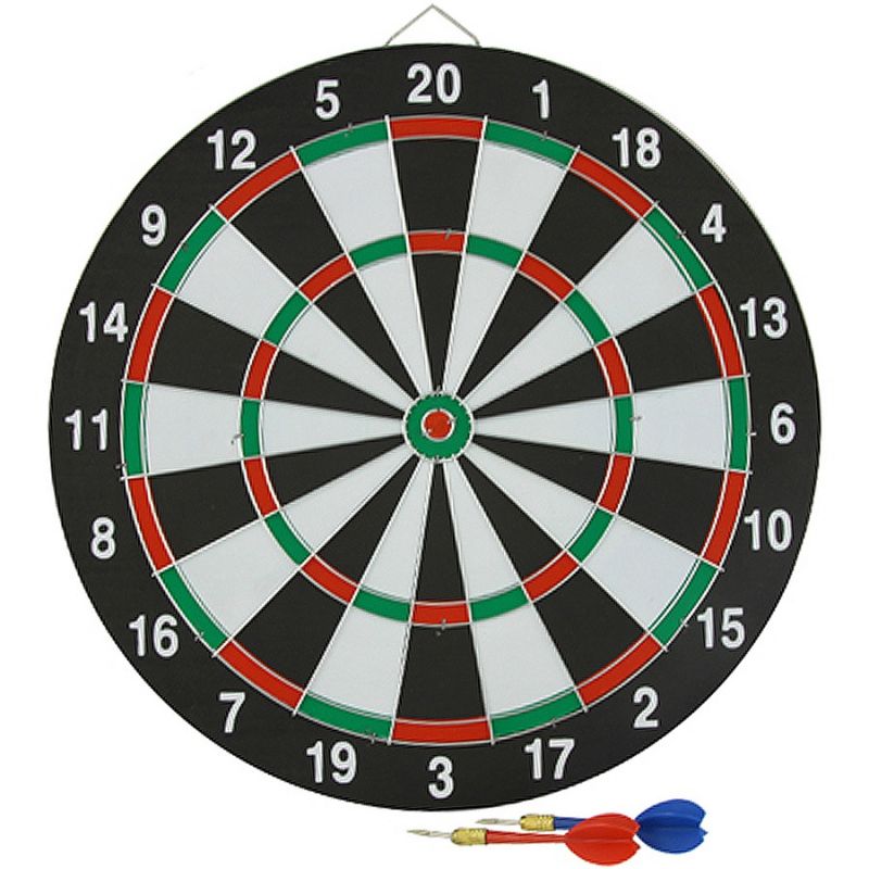 38 cm sisal dart board + 6 darts EB030232 / BT171524