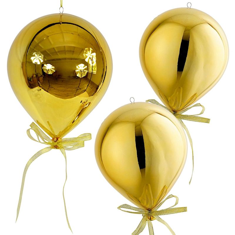 SAFE PLASTIC BALLOON BAG DIAMETER 20 CM - GOLD