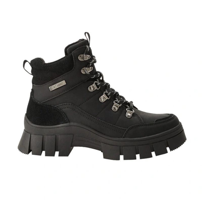 Lee Cooper women's winter boots black insulated ankle boots