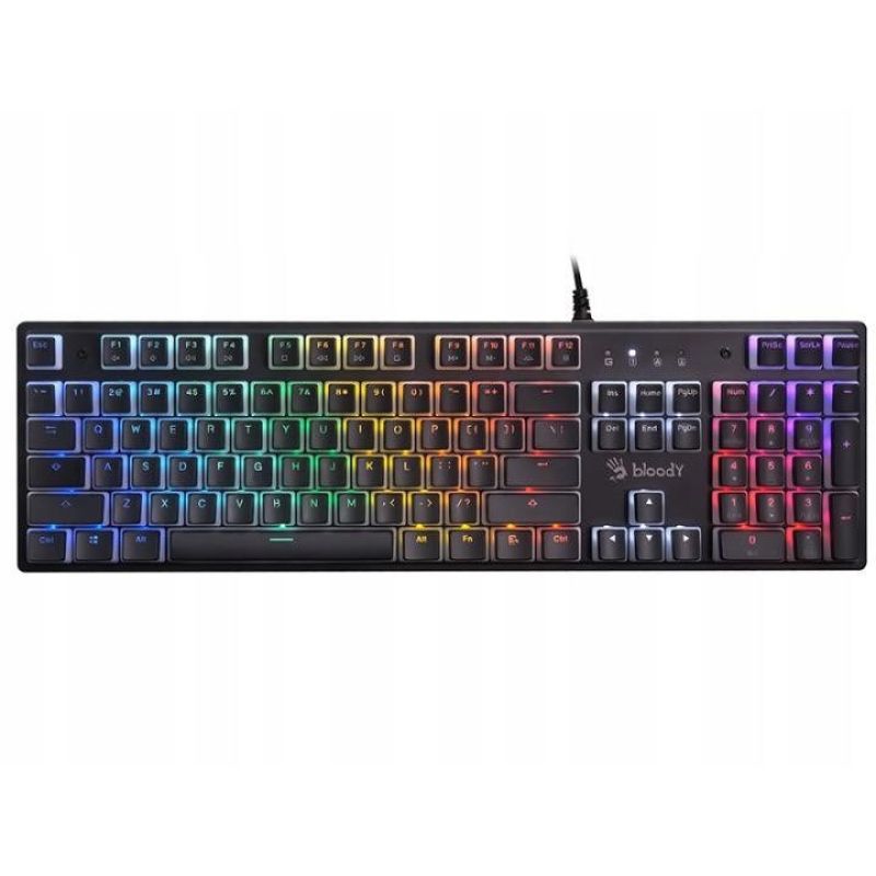 A4tech Bloody S520N Pudding Black (BLMS Blue Switch) Wired Mechanical Keyboard