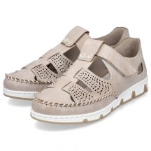 Rieker Scarpe leather velcro openwork